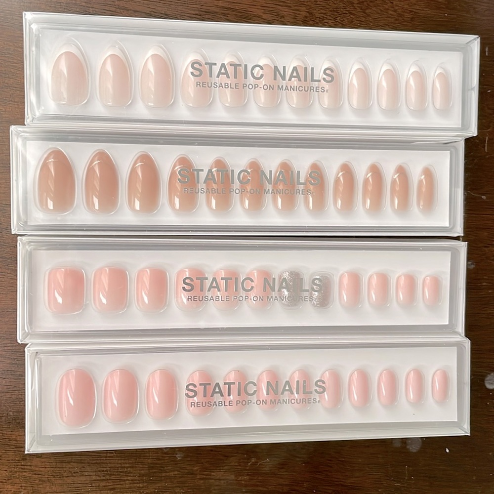 Static Nails Pop On Manicures NIB assorted colors